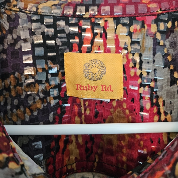 Ruby Rd. Multicolor Abstract Jacket - Picture 2 of 6